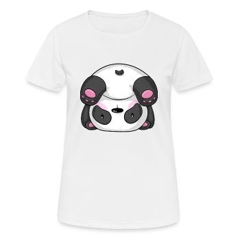 Sportif Panda Cartoon - T-shirt respirant Femme - blanc - Devant - AI Model Female 172 dark (172cm)