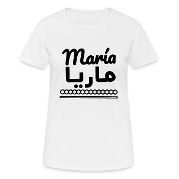 Mary - Women's Breathable T-Shirt - white - Front - AI Model Female 172 dark (172cm)