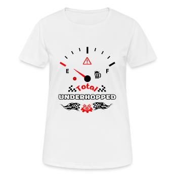 Total Unterhopft Bier Tank Display Tacho - Frauen T-Shirt atmungsaktiv - Weiß - Vorne - AI Model Female 172 dark (172cm)