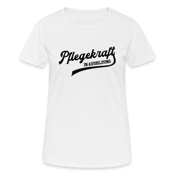 Pflegekraft in Ausbildung Pflegerausbildung Pflege - Frauen T-Shirt atmungsaktiv - Weiß - Vorne - AI Model Female 172 dark (172cm)