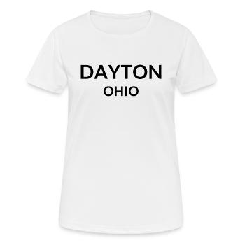 Dayton Ohio USA - Women's Breathable T-Shirt - white - Front - AI Model Female 172 dark (172cm)