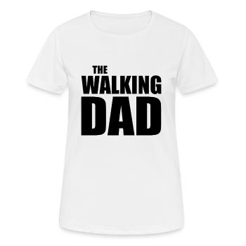 The walking dad - T-shirt respirant Femme - blanc - Devant - AI Model Female 172 dark (172cm)
