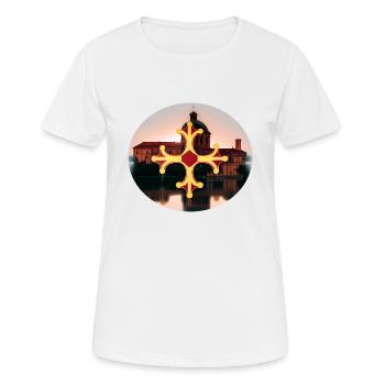 ovale tlse - T-shirt respirant Femme - blanc - Devant - AI Model Female 172 dark (172cm)