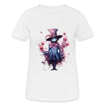 cute pink gothic scarecrow horror - Frauen T-Shirt atmungsaktiv - Weiß - Vorne - AI Model Female 172 dark (172cm)