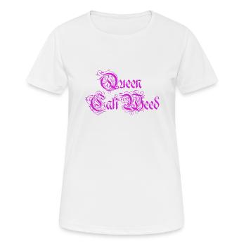 Queen of cali - Women's Breathable T-Shirt - white - Front - AI Model Female 172 dark (172cm)