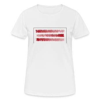 strip - Women's Breathable T-Shirt - white - Front - AI Model Female 172 dark (172cm)