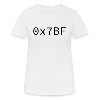 1983 Hexadezimal - Frauen T-Shirt atmungsaktiv - Weiß - Vorne - AI Model Female 172 dark (172cm)