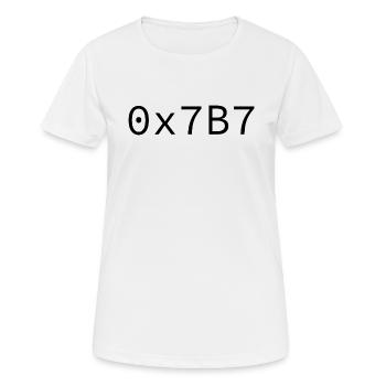 1975 Hexadécimal - T-shirt respirant Femme - blanc - Devant - AI Model Female 172 dark (172cm)