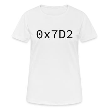 2002 Hexadecimal - Women's Breathable T-Shirt - white - Front - AI Model Female 172 dark (172cm)