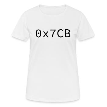 1995 Hexadécimal - T-shirt respirant Femme - blanc - Devant - AI Model Female 172 dark (172cm)