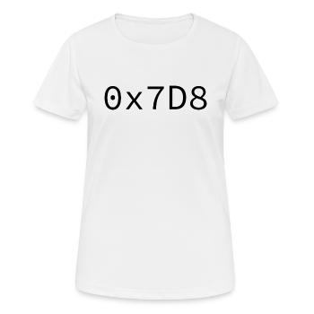 2008 Hexadecimal - Women's Breathable T-Shirt - white - Front - AI Model Female 172 dark (172cm)