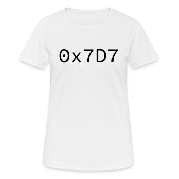 2007 Hexadecimal - Women's Breathable T-Shirt - white - Front - AI Model Female 172 dark (172cm)