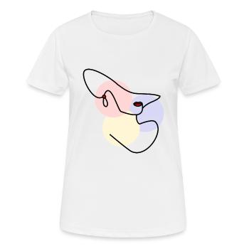 WIFE. DAUGHTER. ADOLESCENT. WOMEN'S DAY - Women's Breathable T-Shirt - white - Front - AI Model Female 172 dark (172cm)