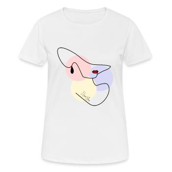 WIFE. DAUGHTER. ADOLESCENT. WOMEN'S DAY - Women's Breathable T-Shirt - white - Front - AI Model Female 172 dark (172cm)