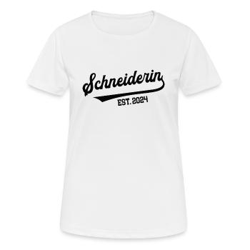 Schneiderin 2024 Beruf Schneiderei Azubi Lehrling - Frauen T-Shirt atmungsaktiv - Weiß - Vorne - AI Model Female 172 dark (172cm)