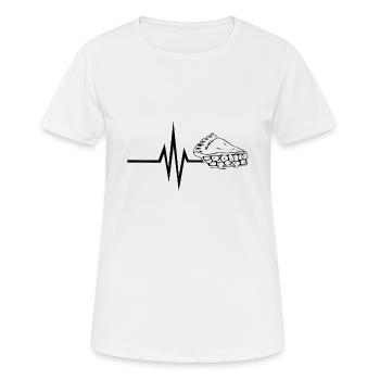 Mon coeur bat pour les gâteaux - Gâteau d'anniversaire - T-shirt respirant Femme - blanc - Devant - AI Model Female 172 dark (172cm)