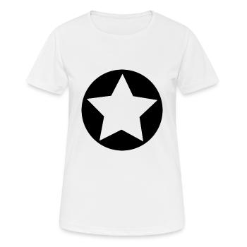 ETOILE. STAR. ETOILES. FÊTE. ANNIVERSAIRE. NOËL. - T-shirt respirant Femme - blanc - Devant - AI Model Female 172 dark (172cm)