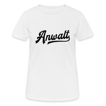 Anwalt Rechtsanwalt Staatsanwalt Recht Justiz Jura - Frauen T-Shirt atmungsaktiv - Weiß - Vorne - AI Model Female 172 dark (172cm)