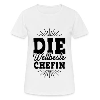Weltbeste Chefin - Frauen T-Shirt atmungsaktiv - Weiß - Vorne - AI Model Female 172 dark (172cm)