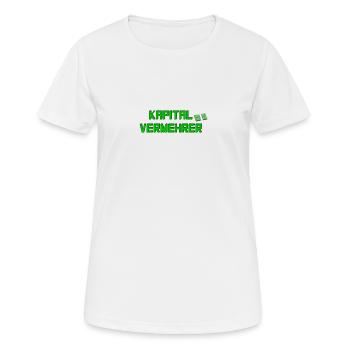 Kapitalvermehrer Wirtschaft Börse Finanzen Geld - Frauen T-Shirt atmungsaktiv - Weiß - Vorne - AI Model Female 172 dark (172cm)