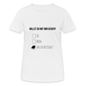 Tu veux aller avec moi ? - T-shirt respirant Femme - blanc - Devant - AI Model Female 172 dark (172cm)
