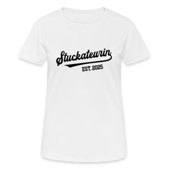 Stuckateurin 2025 Beruf Stuckateur Frauen Kollegin - Frauen T-Shirt atmungsaktiv - Weiß - Vorne - AI Model Female 172 dark (172cm)