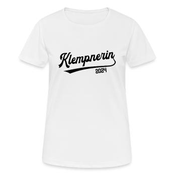 Klempnerin 2024 Meisterin Gas Wasser Installateur - Frauen T-Shirt atmungsaktiv - Weiß - Vorne - AI Model Female 172 dark (172cm)