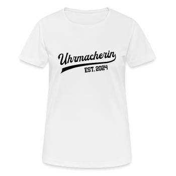 Uhrmacherin 2024 Beruf Uhrmacher Frau Uhrmacherei - Frauen T-Shirt atmungsaktiv - Weiß - Vorne - AI Model Female 172 dark (172cm)
