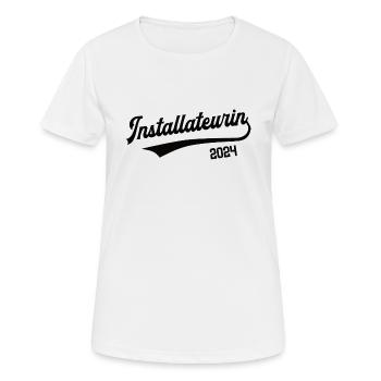 Installateurin 2024 Beruf Anlagemechanikerin - Frauen T-Shirt atmungsaktiv - Weiß - Vorne - AI Model Female 172 dark (172cm)