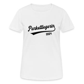 Parkettlegerin 2024 Beruf Parkettleger Tischlerin - Frauen T-Shirt atmungsaktiv - Weiß - Vorne - AI Model Female 172 dark (172cm)