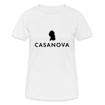 Casanova - Édition limitée - T-shirt respirant Femme - blanc - Devant - AI Model Female 172 dark (172cm)
