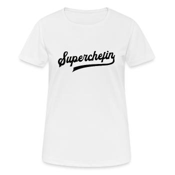 Beste Chefin Lieblingschefin Superchefin Kollegin - Frauen T-Shirt atmungsaktiv - Weiß - Vorne - AI Model Female 172 dark (172cm)
