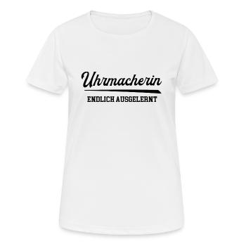 Uhrmacherin Ausbildung Bestanden Azubi Juwelierin - Frauen T-Shirt atmungsaktiv - Weiß - Vorne - AI Model Female 172 dark (172cm)
