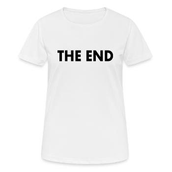 The end - Frauen T-Shirt atmungsaktiv - Weiß - Vorne - AI Model Female 172 dark (172cm)