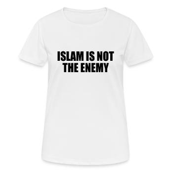 Islam is not the enemy - Women's Breathable T-Shirt - white - Front - AI Model Female 172 dark (172cm)