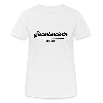 Steuerberaterin seit 2024 Beruf Steuerberatung - Frauen T-Shirt atmungsaktiv - Weiß - Vorne - AI Model Female 172 dark (172cm)