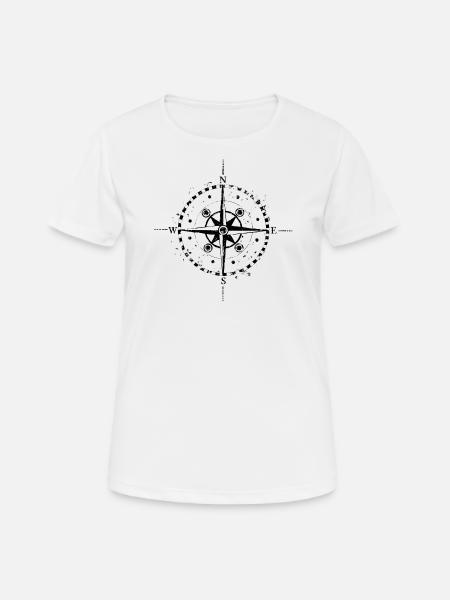 Compass - Women's Breathable T-Shirt - white