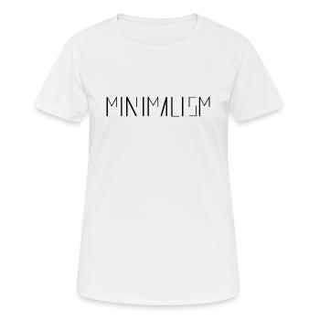 Minimalism - Women's Breathable T-Shirt - white - Front - AI Model Female 172 dark (172cm)