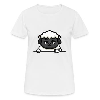 Agneau élégant - T-shirt respirant Femme - blanc - Devant - AI Model Female 172 dark (172cm)