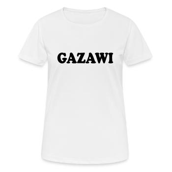 Gazawi gaza - T-shirt respirant Femme - blanc - Devant - AI Model Female 172 dark (172cm)