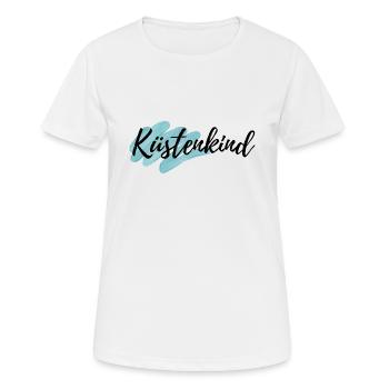 Küstenkind - Frauen T-Shirt atmungsaktiv - Weiß - Vorne - AI Model Female 172 dark (172cm)