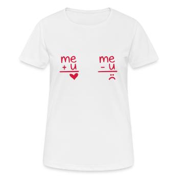 amour - Women's Breathable T-Shirt - white - Front - AI Model Female 172 dark (172cm)