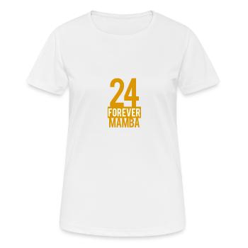 24 FOREVER MAMBA - T-shirt respirant Femme - blanc - Devant - AI Model Female 172 dark (172cm)