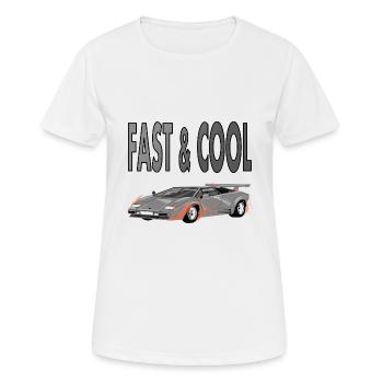 Sports car is fast and cool vehicle gift - Women's Breathable T-Shirt - white - Front - AI Model Female 172 dark (172cm)