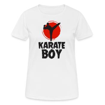 Karate Boy Kampfkunst Wettkampf Geschenkidee - Frauen T-Shirt atmungsaktiv - Weiß - Vorne - AI Model Female 172 dark (172cm)