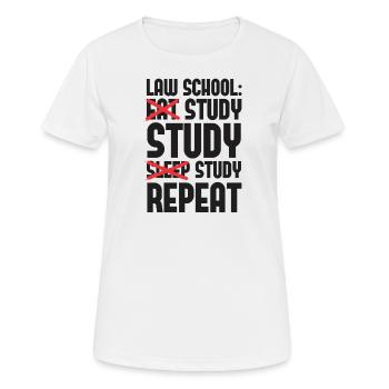 Lawyer Law student Law Law studies - Women's Breathable T-Shirt - white - Front - AI Model Female 172 dark (172cm)