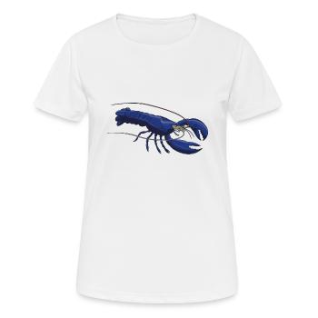 mignon homard bleu animal marin - T-shirt respirant Femme - blanc - Devant - AI Model Female 172 dark (172cm)