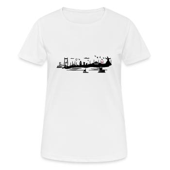 Istanbul - T-shirt respirant Femme - blanc - Devant - AI Model Female 172 dark (172cm)