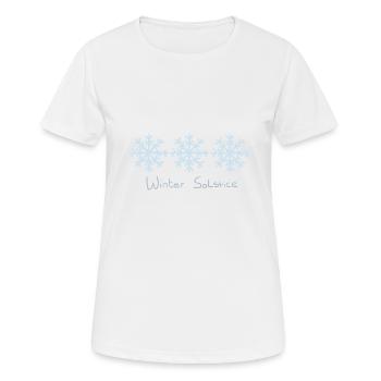 Wintersonnenwende - Frauen T-Shirt atmungsaktiv - Weiß - Vorne - AI Model Female 172 dark (172cm)