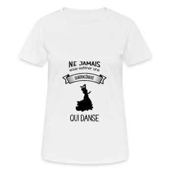 Danseuse flamenco quadragénaire - T-shirt respirant Femme - blanc - Devant - AI Model Female 172 dark (172cm)